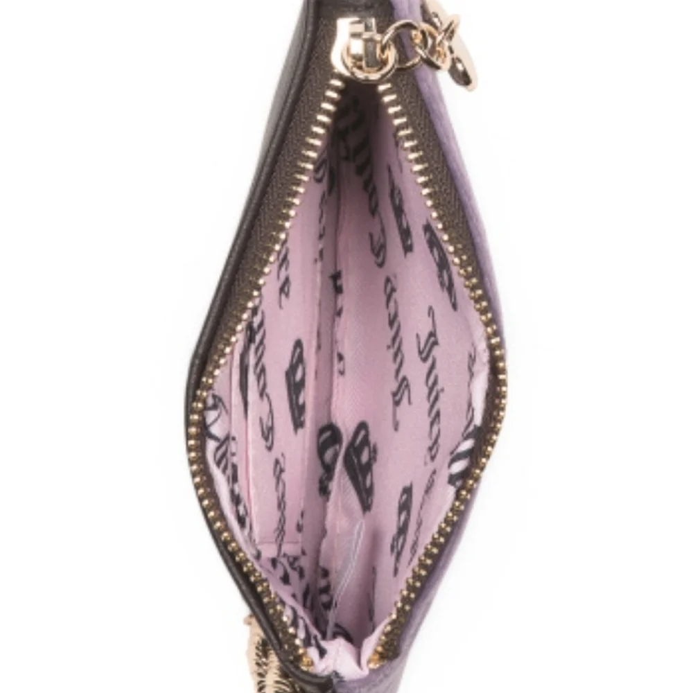 💜🔹️Juicy Couture 🔹️Dusty Violet Heritage” Velour Wristlet Gift Set